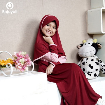 baju muslim anak marun terbaru murah