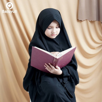 gambar anak membaca buku muslim