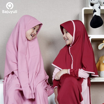 gambar contoh baju muslim anak syari cantik
