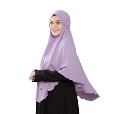 Hijab Instan Bego Maryam Polos Basic Syari Jumbo Ungu Lilac