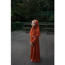Gamis Anak Bahan Katun Jepang Pakaian Muslim Anak Perempuan SD Dropship