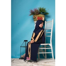 Gamis Anak Jersey Premium Pakaian Muslim Anak Perempuan Modern Aruwais
