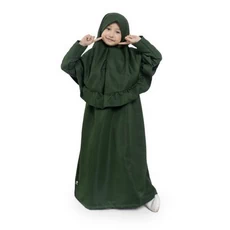 Gamis Anak Jersey Premium Pakaian Muslim Anak Perempuan Ibtidaiyah ASDF