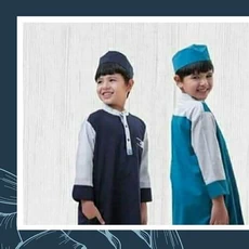 Baju Muslim Anak Laki-Laki Polos Samase