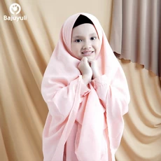 TK0159 Baju Muslim Anak Perempuan Peach Syari Best Seller