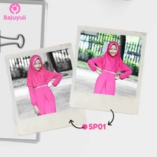 TK0448 Baju Gamis Anak Perempuan Warna Pink Foto Lucu Tanggung
