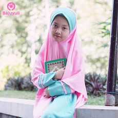 TK0535 Baju Muslim Anak Warna Pink Quran Murah Tanggung