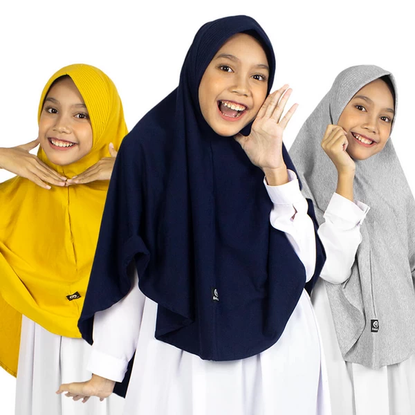 Bajuyuli Jilbab Anak Sekolah Kaos Syari