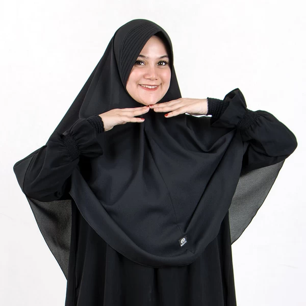 Hijab Jilbab Instan Jumbo Syari Polos Pet Antem Diamond