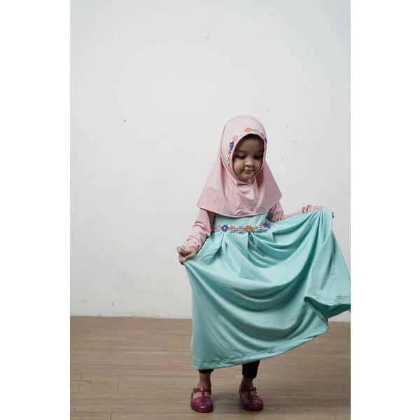 Gamis Ethica Pakaian Muslim Anak Pakaian Muslim Anak Perempuan Terbaru 2023 Labella