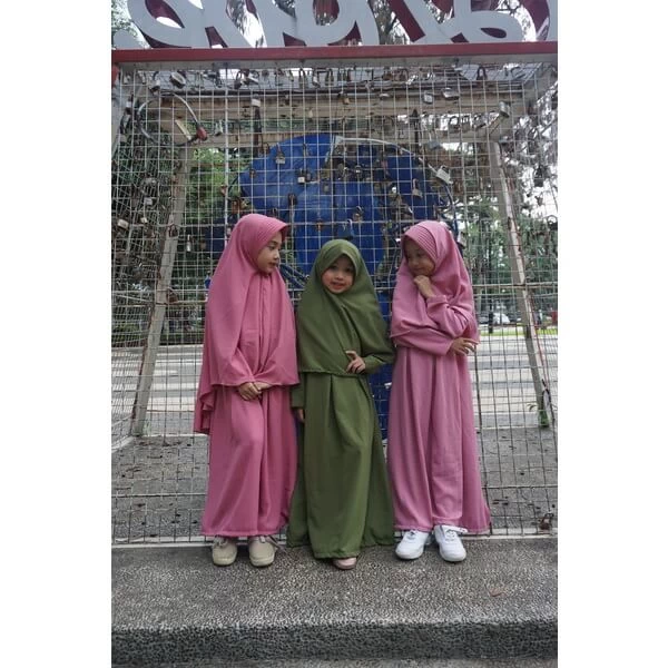 Baju Gamis Anak 2 Tahun Pakaian Muslim Anak Perempuan Seragam TPA
