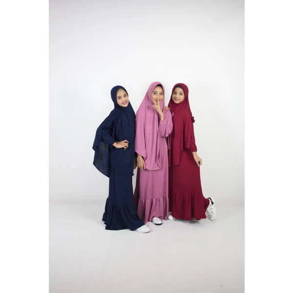 Jual Baju Muslim Anak Perempuan Ngaji Anak Tanggung