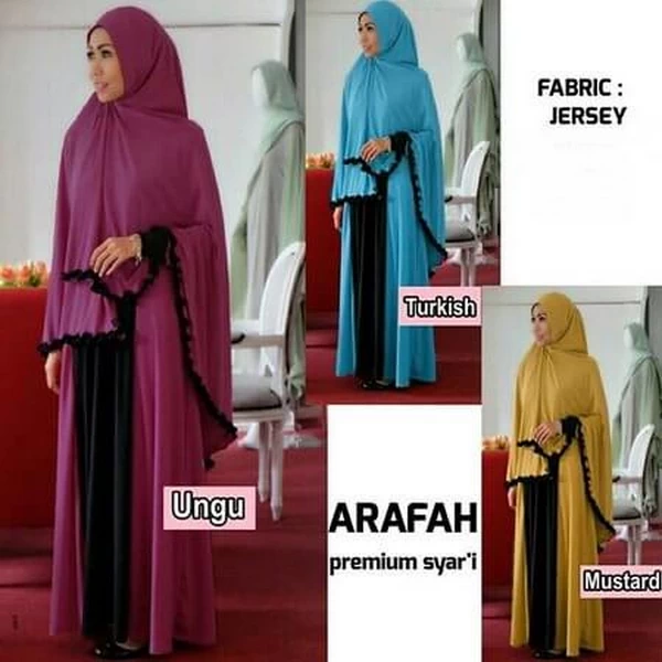 Model Gamis Batik Untuk Pesta Pernikahan Niqab Terbaru