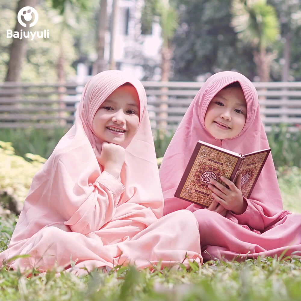 TK0394 Gamis Anak Perempuan Warna Cantik Baca Quran Murah 2 thn