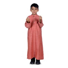 Baju Muslim Anak Laki Laki Koko Gamis - Merah Misty