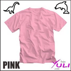 baju kaos anak polos pink murah
