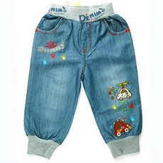 Celana Anak Laki Laki Jeans Panjang Mobil Biru Abu