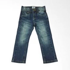 Celana Anak Laki Laki Jeans Panjang Safari Biru
