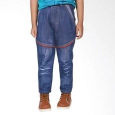 Celana Anak Laki Laki Jeans Panjang Stretch Biru Keren 