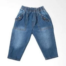 Celana Anak Laki Laki Jeans Panjang Washed Biru Keren B