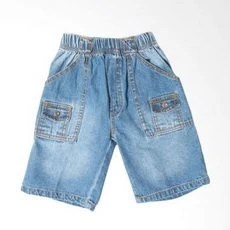 Celana Anak Laki Laki Jeans Pendek Washed Biru Bagus Co