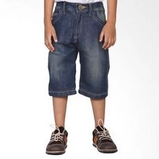 Celana Anak Laki Laki Jeans Pendek Washed Biru Cool Ker