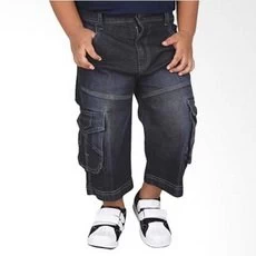 Celana Anak Laki Laki Jeans Pendek Washed Biru Grosir B