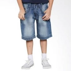 Celana Anak Laki Laki Jeans Pendek Washed Biru Keren Co