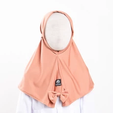 Hijab Bayi Jilbab Instan Bayi Newbord 0 1 2 3 tahun polos murah oranye terbaru