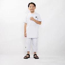 Baju Muslim Anak Laki Laki Setelan Koko Anak Polos Basic Putih