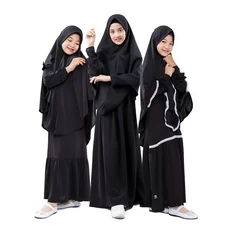 Gamis Anak Syari Hitam Series