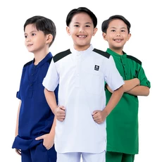 Baju Muslim Anak Laki Laki Koko Anak Lengan Pendek Oxford