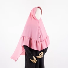 Hijab Instan Syari Polos Terbaru Dusty Pink