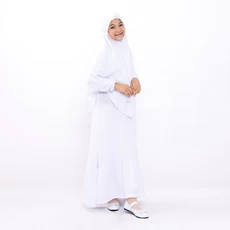 Baju Gamis Anak Perempuan Putih