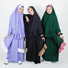 Gamis Anak Syari Rempel Kombinasi WY01