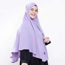 Kerudung Instan Jilbab Bergo Maryam Jumbo Polos Syari Lilac