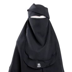 Cadar Anak Niqab Bandana Ninja Elang Poni Wolfis Hitam