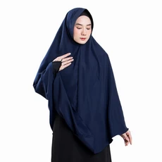 Khimar Jumbo Jilbab Syari Wolfis Premium Navy