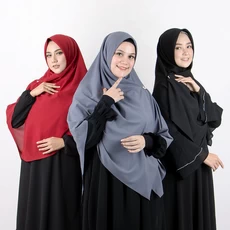 Jilbab Segiempat Kerudung Syari Jumbo Polos Diamond 140x140