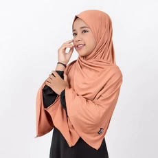 Hijab Instan Pahsmina Anak Murah Terbaru Oranye