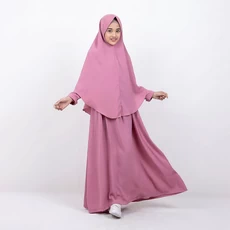 Gamis Anak Syari Pink