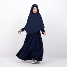 Gamis Anak Syari Navy