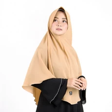 Bergo Jilbab Instan Jumbo Syari Polos Pet Diamond Coksu