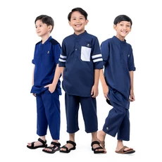 Baju Muslim Anak Laki Laki Koko Anak Navy Series