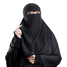 Cadar Niqab Bandana Eagle Eyes Polos Wolfis Hitam