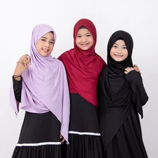 Hijab Anak Instant Pashmina Polos Terbaru Murah