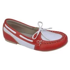 Sepatu Anak Perempuan Casual Tali Merah Putih