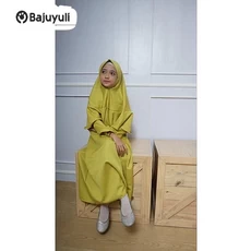 Gamis Anak Bahan Moscrepe Murah Umur 9 Tahun