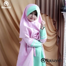 Jual Baju Muslim Anak Perempuan Lucu Lebaran Grosir