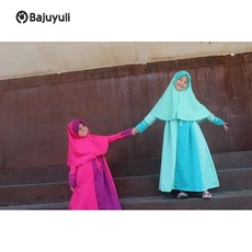 Gamis Anak Warna Putih Syari Umur 13 Tahun